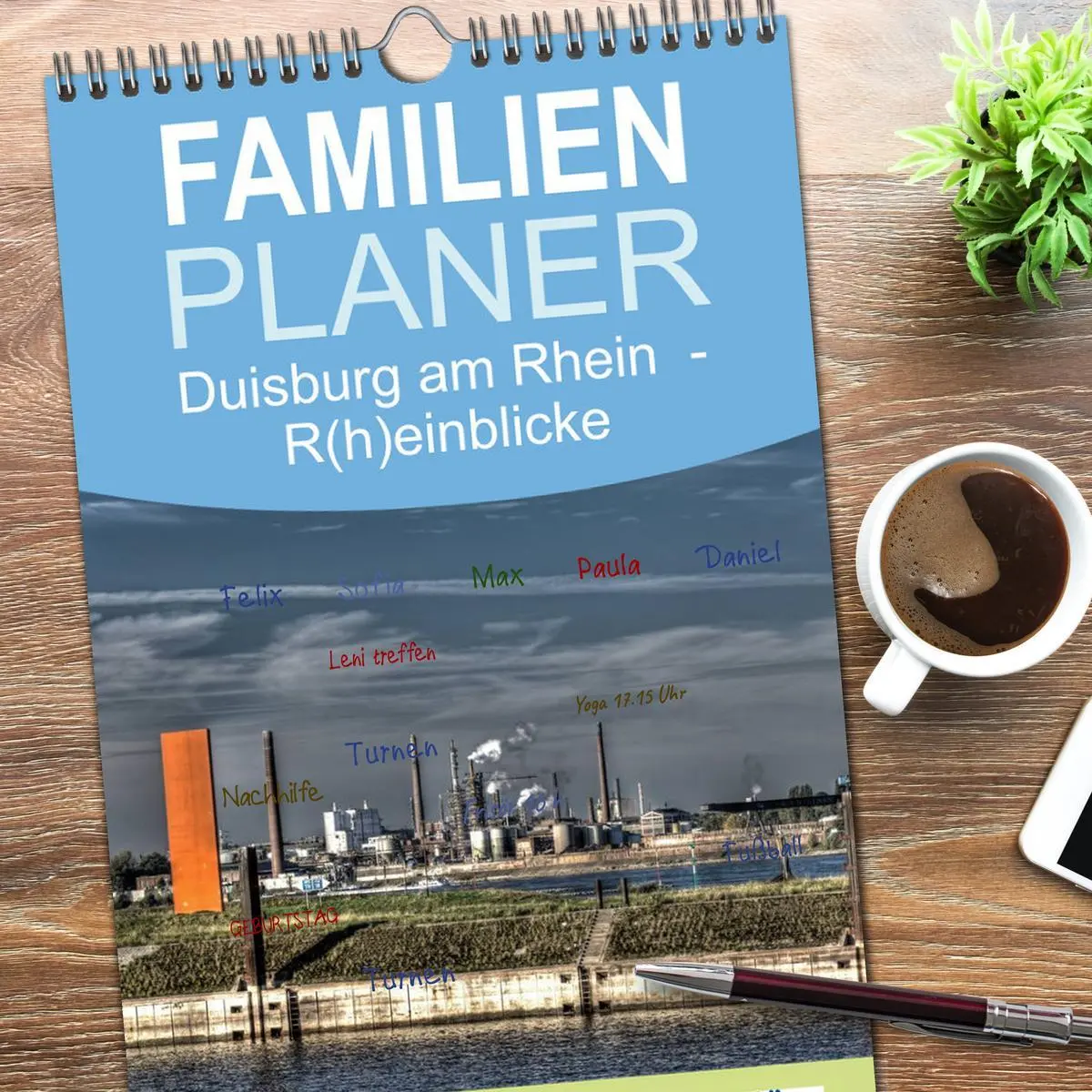 Bild: 9783516510584 | Familienplaner 2026 - Duisburg am Rhein - R(h)einblicke mit 5...