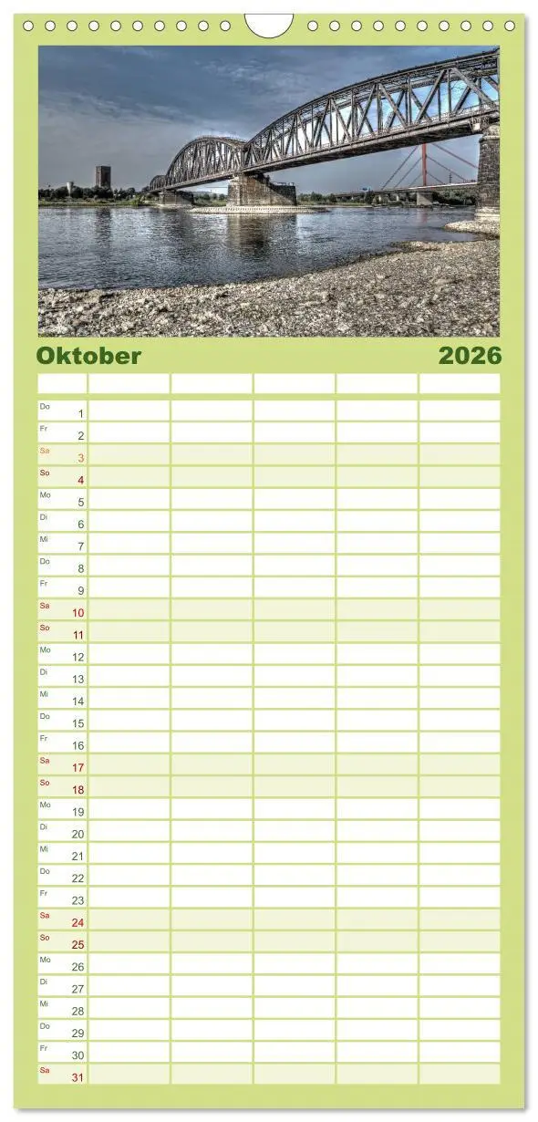 Bild: 9783516510584 | Familienplaner 2026 - Duisburg am Rhein - R(h)einblicke mit 5...
