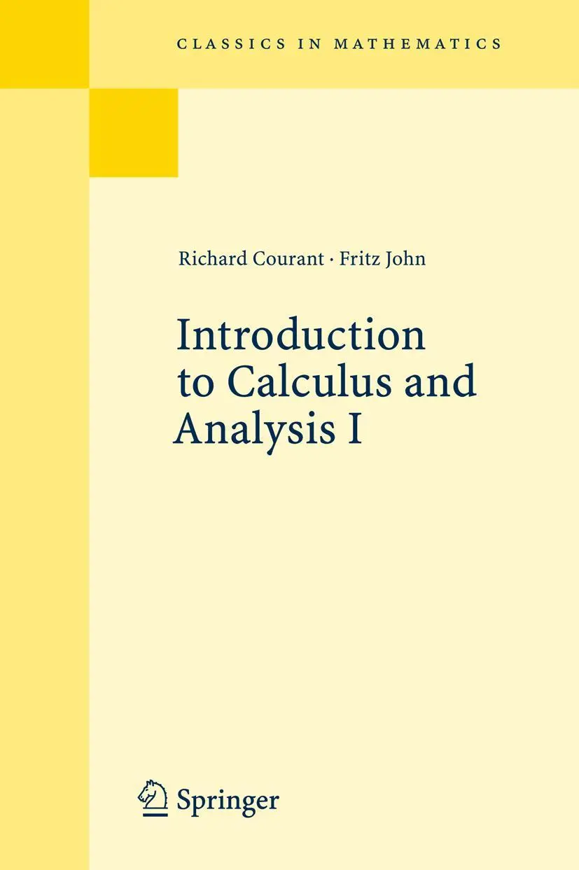 Cover: 9783540650584 | Introduction to Calculus and Analysis I | Fritz John (u. a.) | Buch