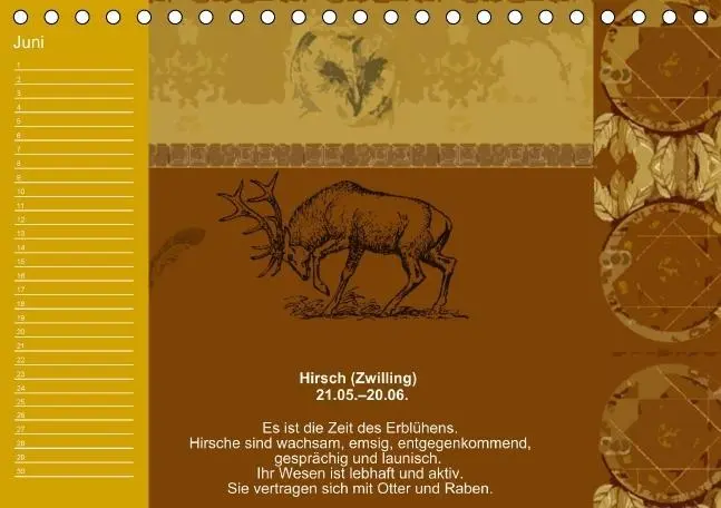 Bild: 9783660440584 | Indianisches Horoskop / Geburtstagskalender (Tischkalender...