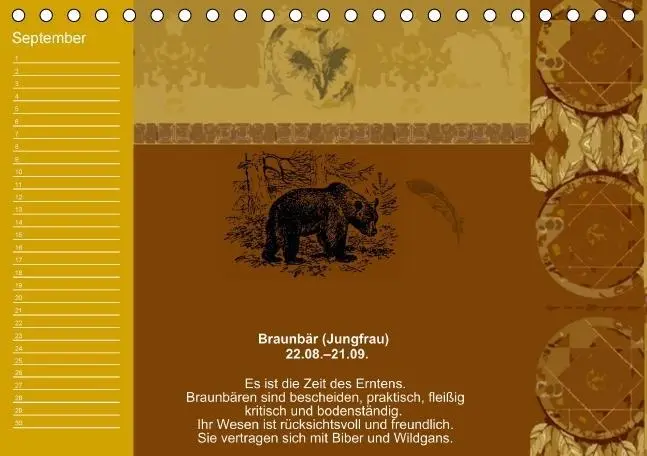 Bild: 9783660440584 | Indianisches Horoskop / Geburtstagskalender (Tischkalender...