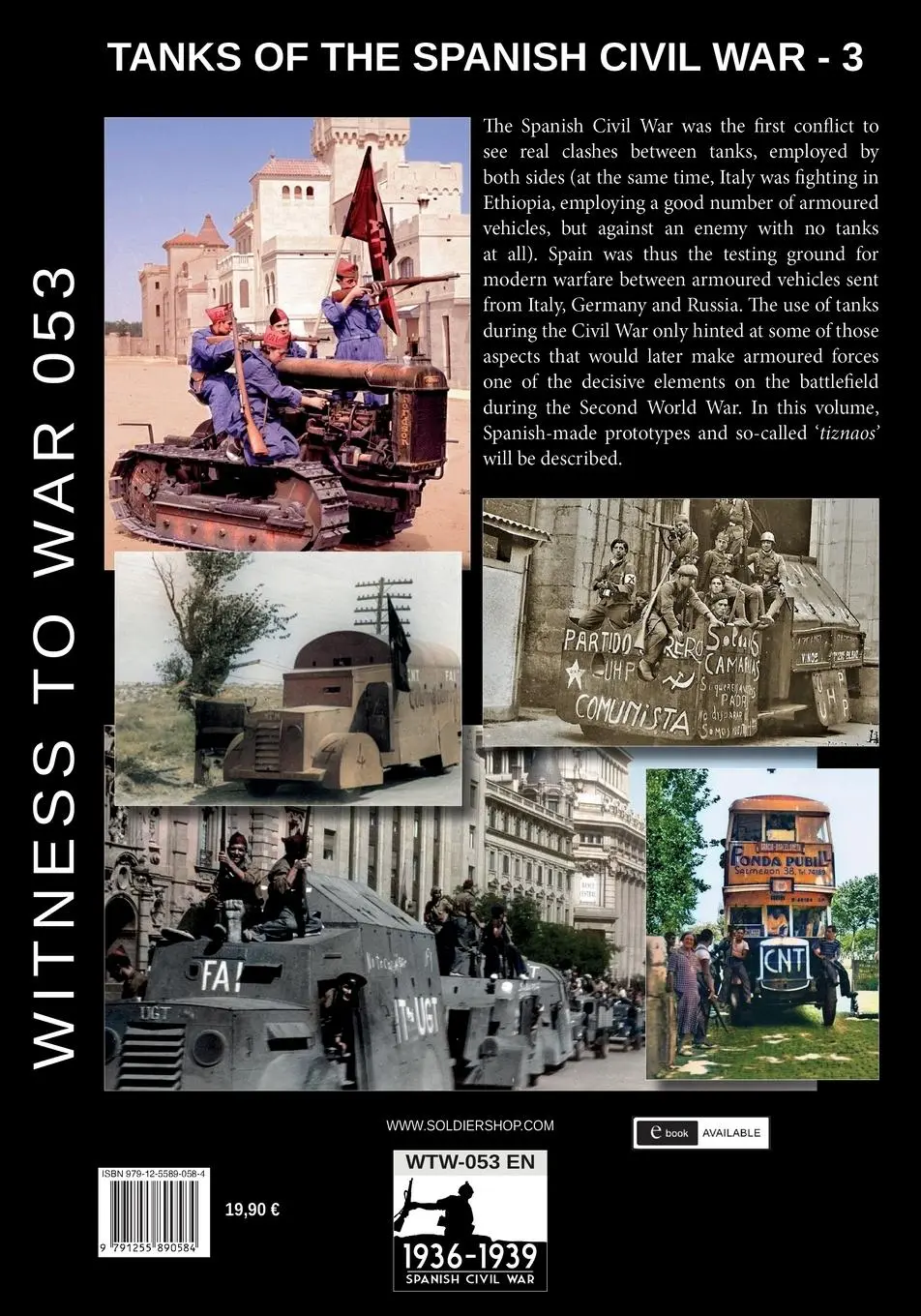 Rückseite: 9791255890584 | Tanks of the Spanish Civil War - Vol. 3 | Gabriele Malavoglia | Buch