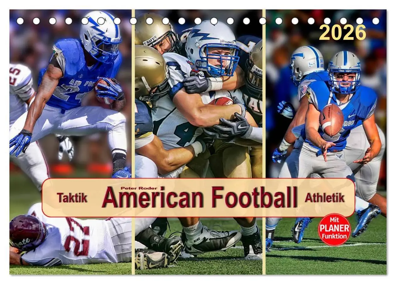 Cover: 9783457960684 | American Football - Taktik und Athletik (Tischkalender 2026 DIN A5...