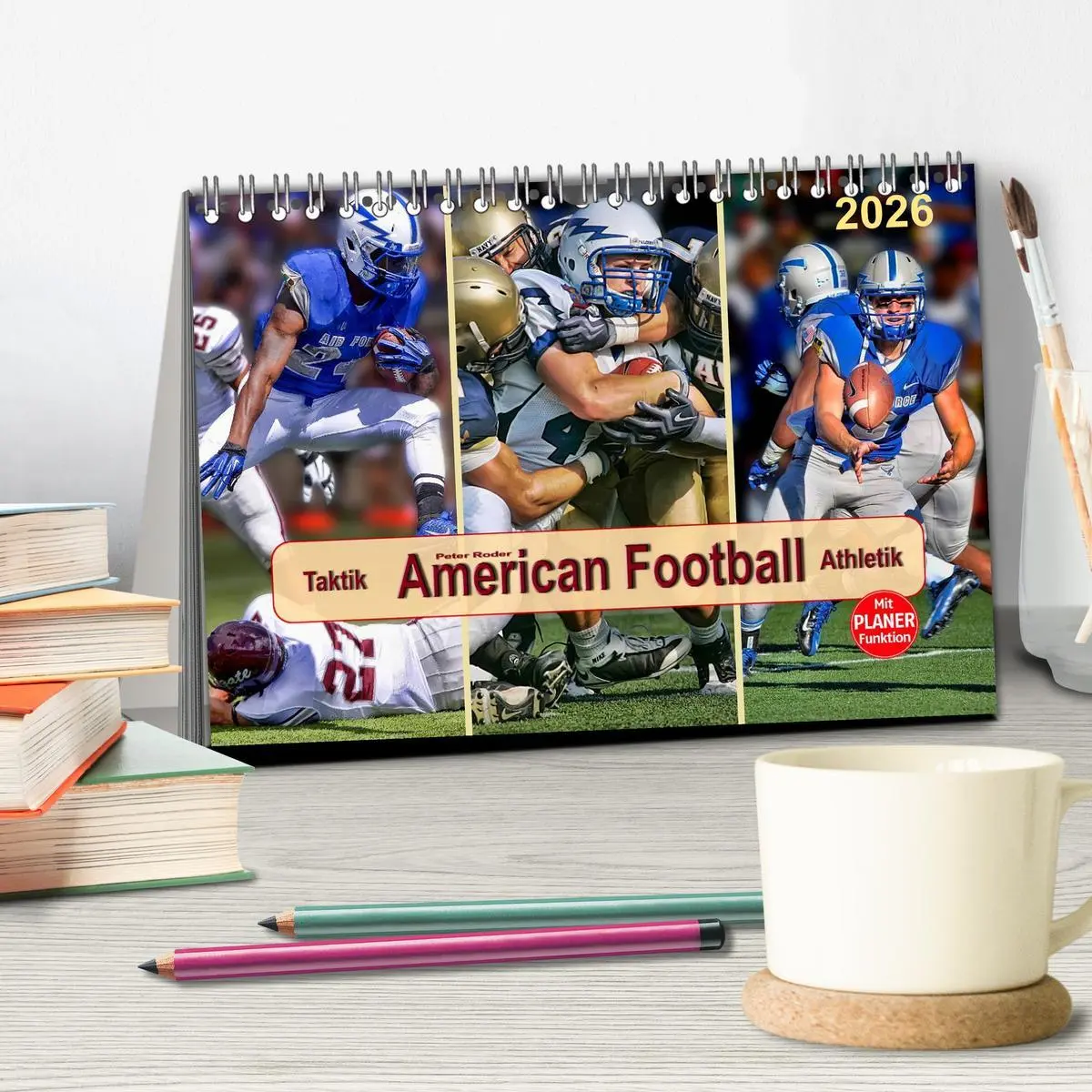 Bild: 9783457960684 | American Football - Taktik und Athletik (Tischkalender 2026 DIN A5...