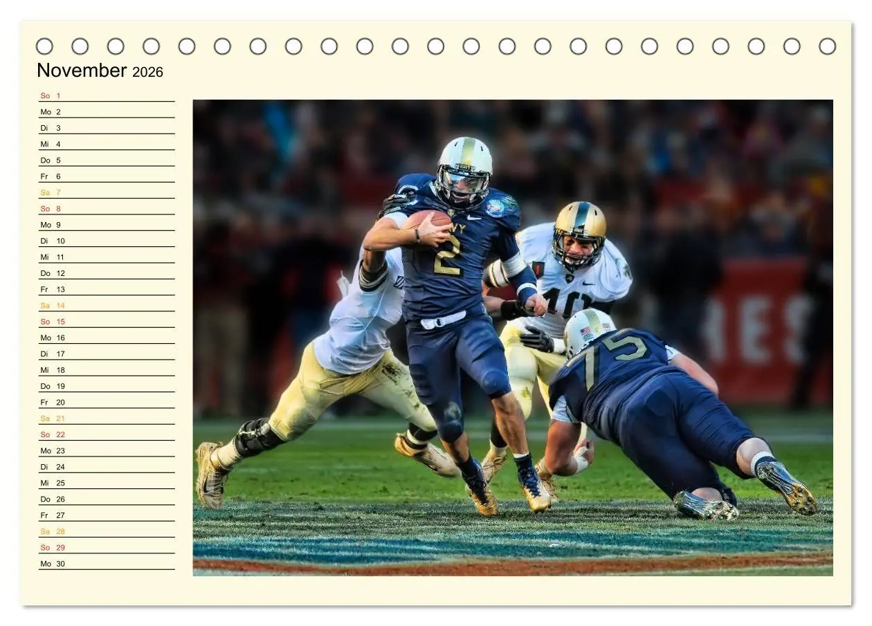 Bild: 9783457960684 | American Football - Taktik und Athletik (Tischkalender 2026 DIN A5...