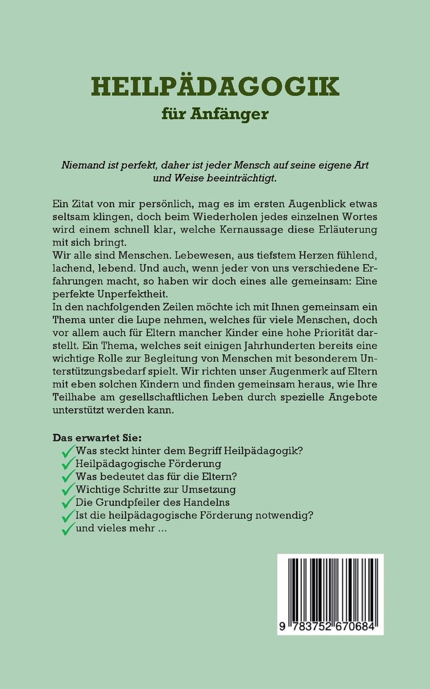 Rückseite: 9783752670684 | Heilpädagogik für Anfänger: Wie Sie die Grundlagen der...