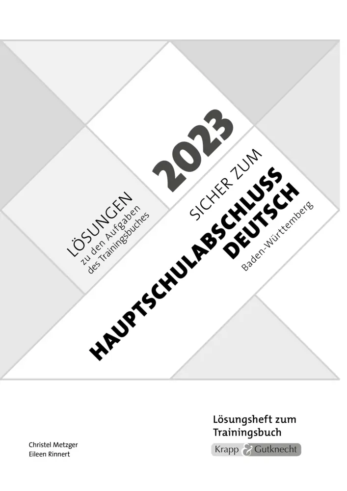 Cover: 9783963230684 | Sicher zum Hauptschulabschluss Deutsch Baden-Württemberg 2023 und...