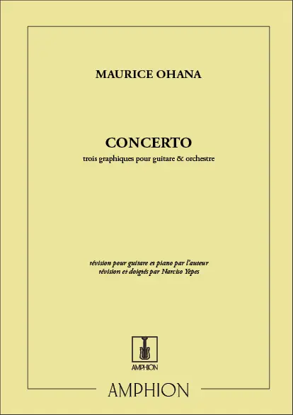 Concerto. Trois Graphiques Pour Guitare Et