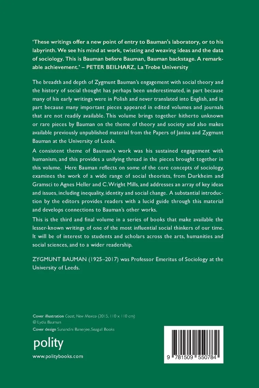 Rückseite: 9781509550784 | Theory and Society | Selected Writings, Volume 3 | Zygmunt Bauman