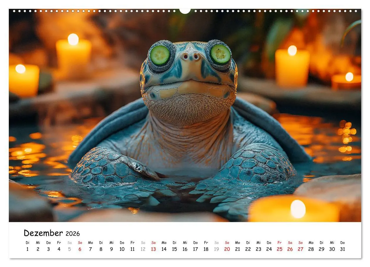 Bild: 9783457330784 | CHILL MAL - Entspannte Schildkröten beim Faulenzen (hochwertiger...