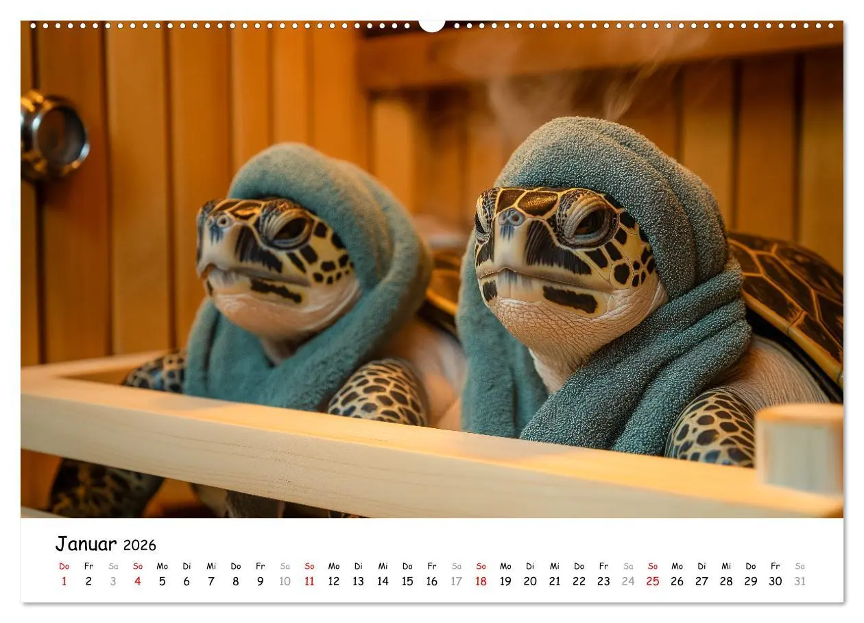 Bild: 9783457330784 | CHILL MAL - Entspannte Schildkröten beim Faulenzen (hochwertiger...
