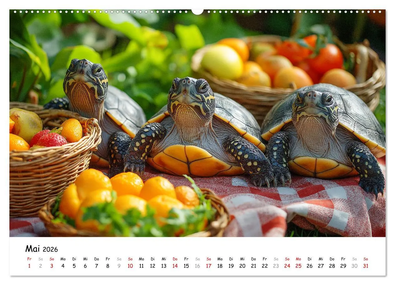 Bild: 9783457330784 | CHILL MAL - Entspannte Schildkröten beim Faulenzen (hochwertiger...