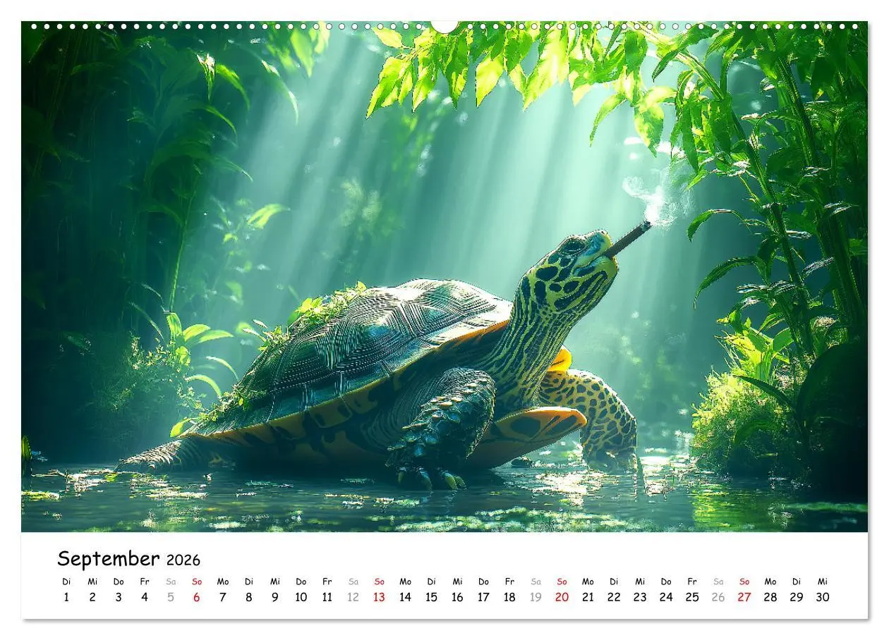 Bild: 9783457330784 | CHILL MAL - Entspannte Schildkröten beim Faulenzen (hochwertiger...