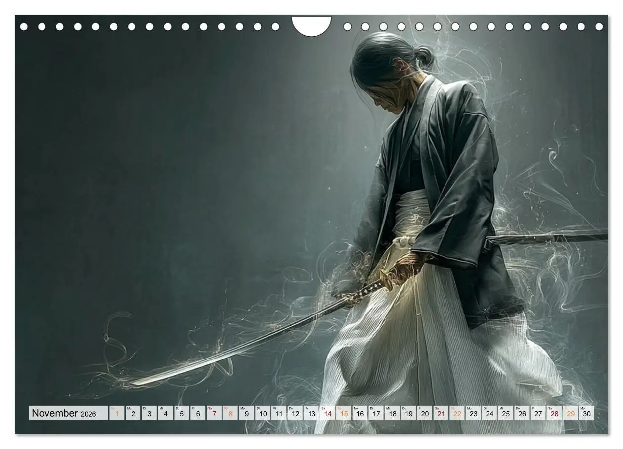 Bild: 9783516660784 | Die Seele des Schwertes - Samurai im Bild (Wandkalender 2026 DIN A4...