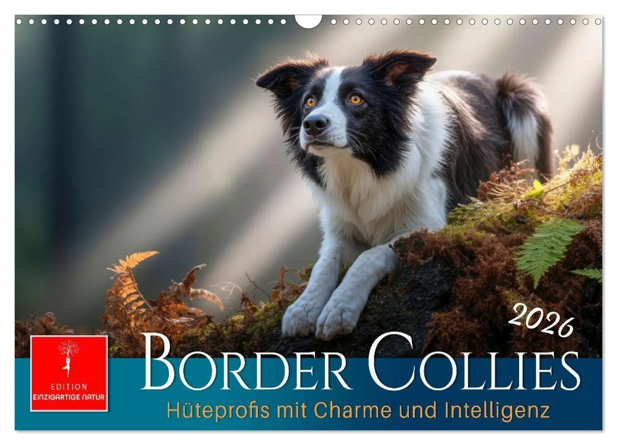 Cover: 9783516730784 | Border Collies Hüteprofis (Wandkalender 2026 DIN A3 quer), CALVENDO...