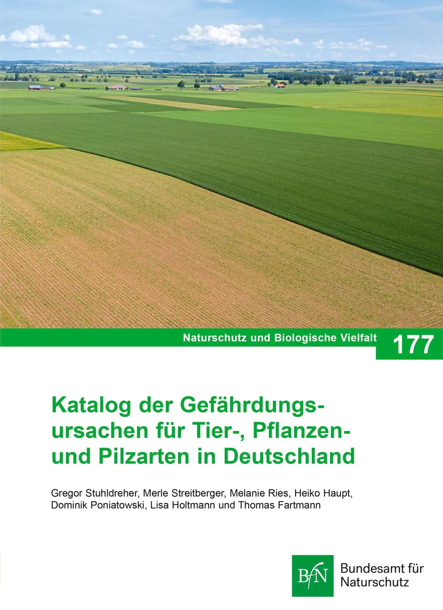 Cover: 9783784340784 | NaBiV Heft 177 Katalog der Gefährdungsursachen für Tier-, Pflanzen-...