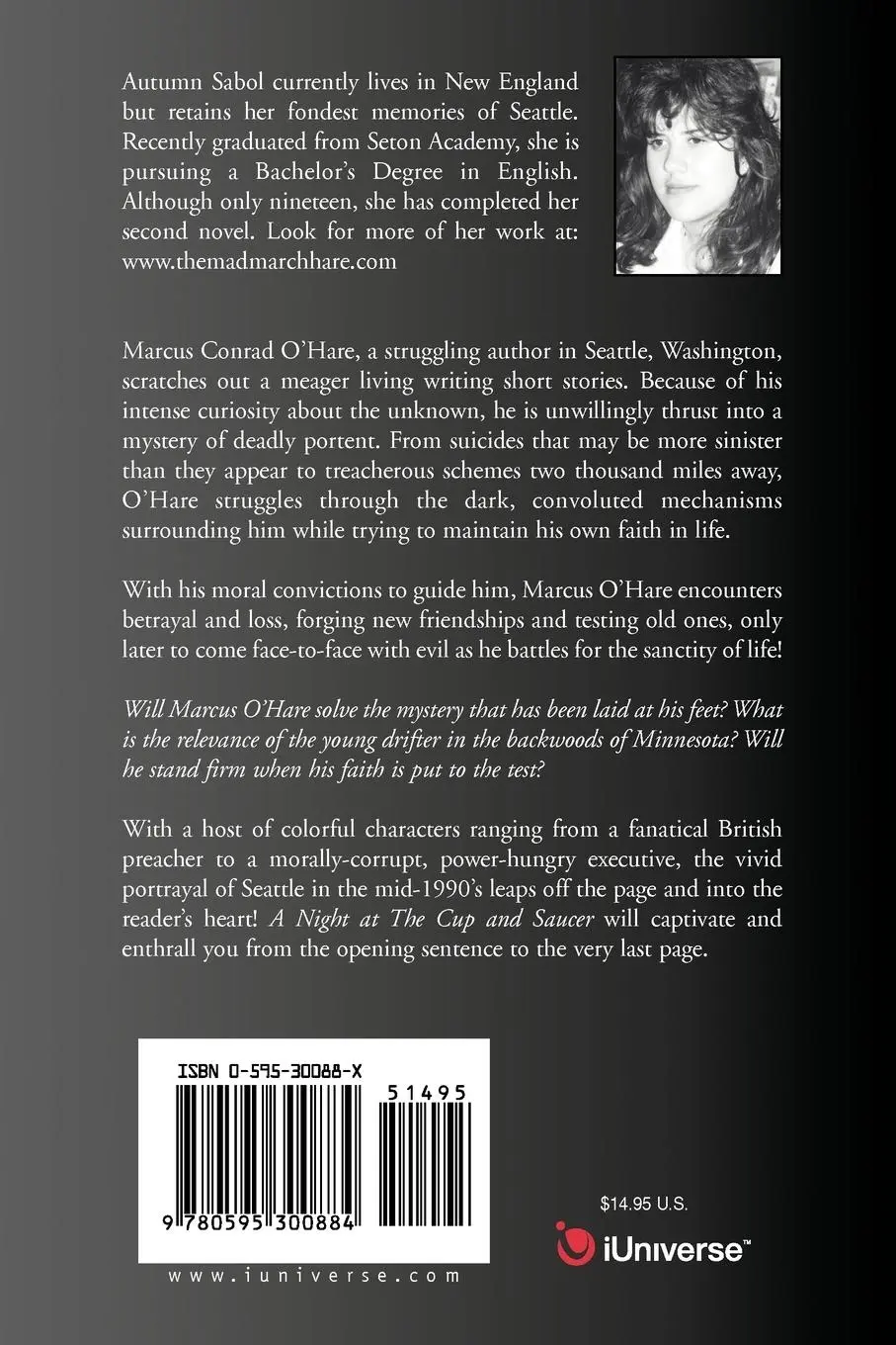 Rückseite: 9780595300884 | A Night at The Cup and Saucer | Autumn Sabol | Taschenbuch | Englisch