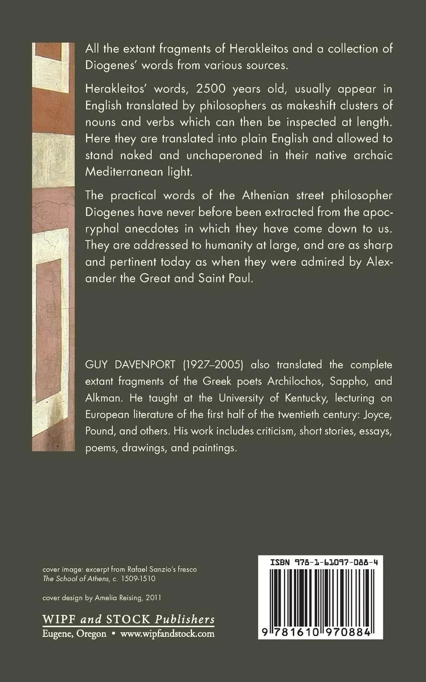 Rückseite: 9781610970884 | Herakleitos and Diogenes | Herakleitos (u. a.) | Taschenbuch | 2011