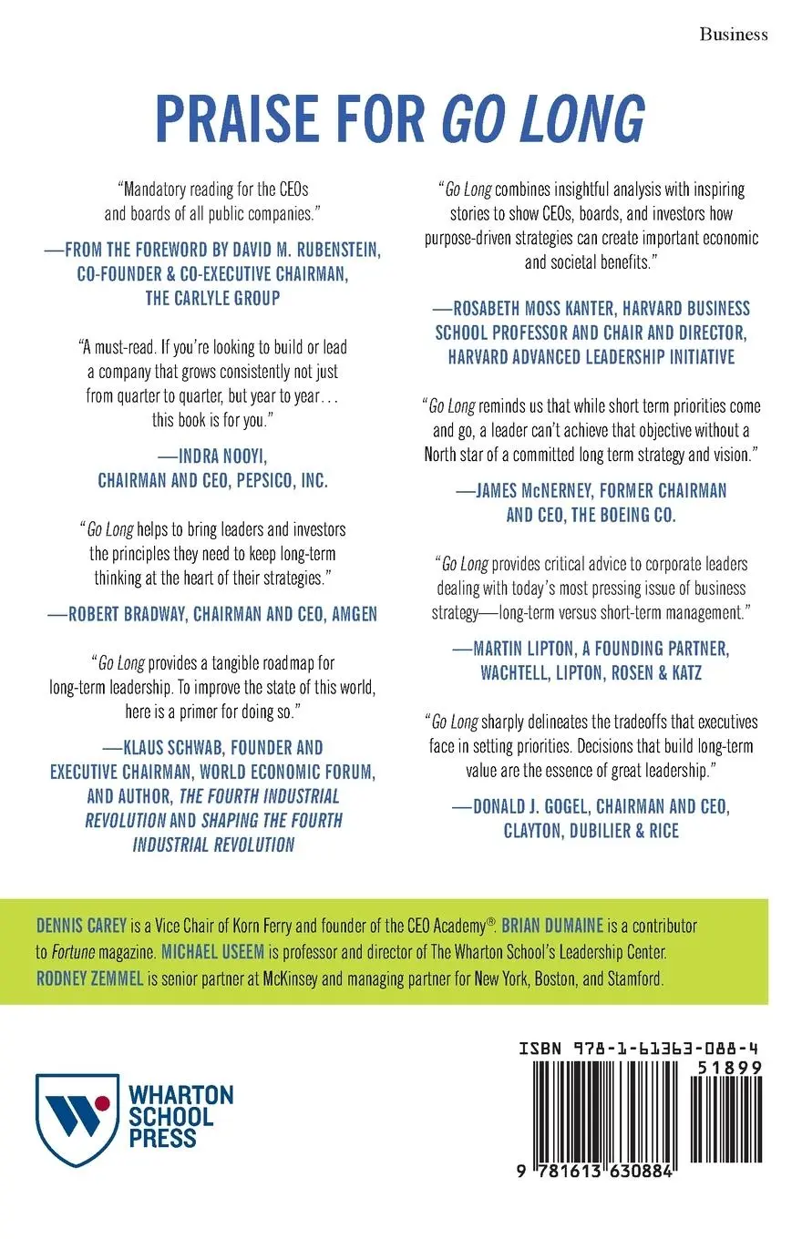 Rückseite: 9781613630884 | Go Long | Why Long-Term Thinking Is Your Best Short-Term Strategy