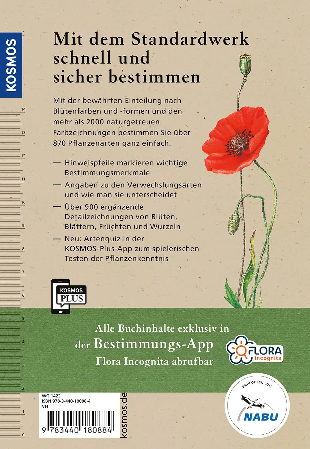 Rückseite: 9783440180884 | Was blüht denn da - Das Original | Margot Spohn | Taschenbuch | 496 S.