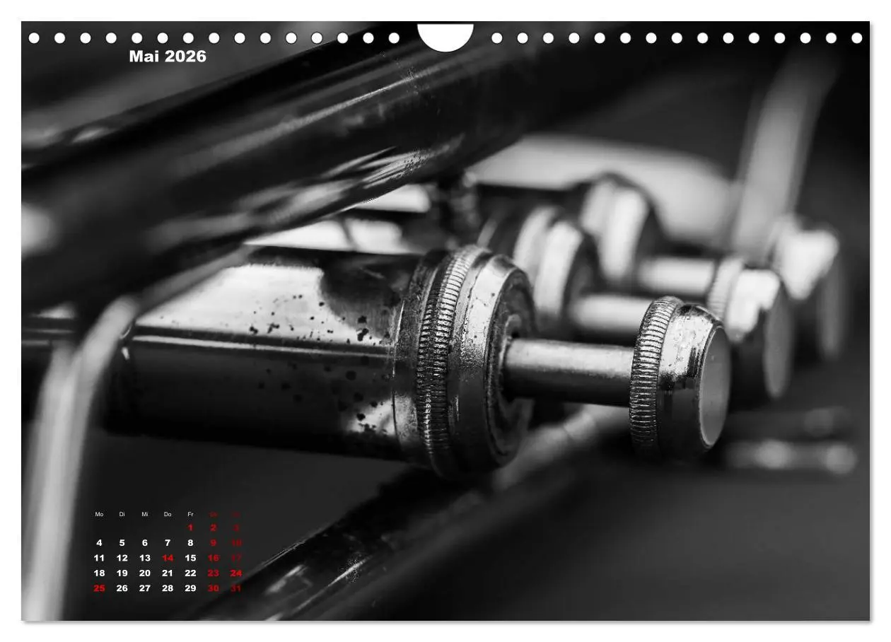 Bild: 9783457870884 | Trompete - Close up (Wandkalender 2026 DIN A4 quer), CALVENDO...