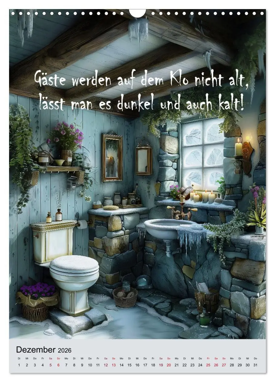 Bild: 9783516270884 | Klosprüche (Wandkalender 2026 DIN A3 hoch), CALVENDO Monatskalender