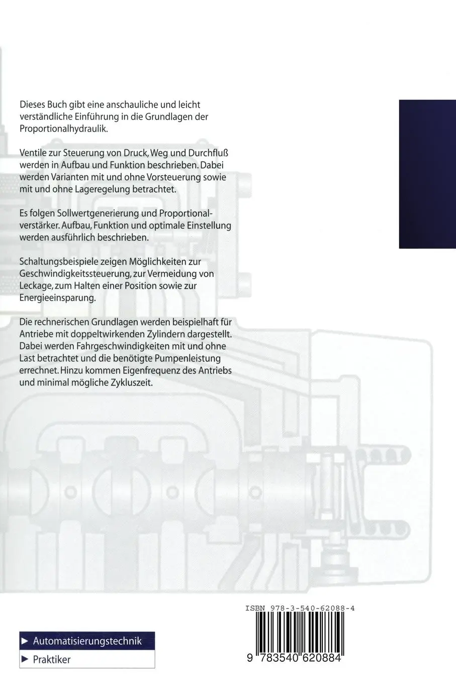 Rückseite: 9783540620884 | Proportionalhydraulik | Grundstufe | D. Scholz | Taschenbuch | iv