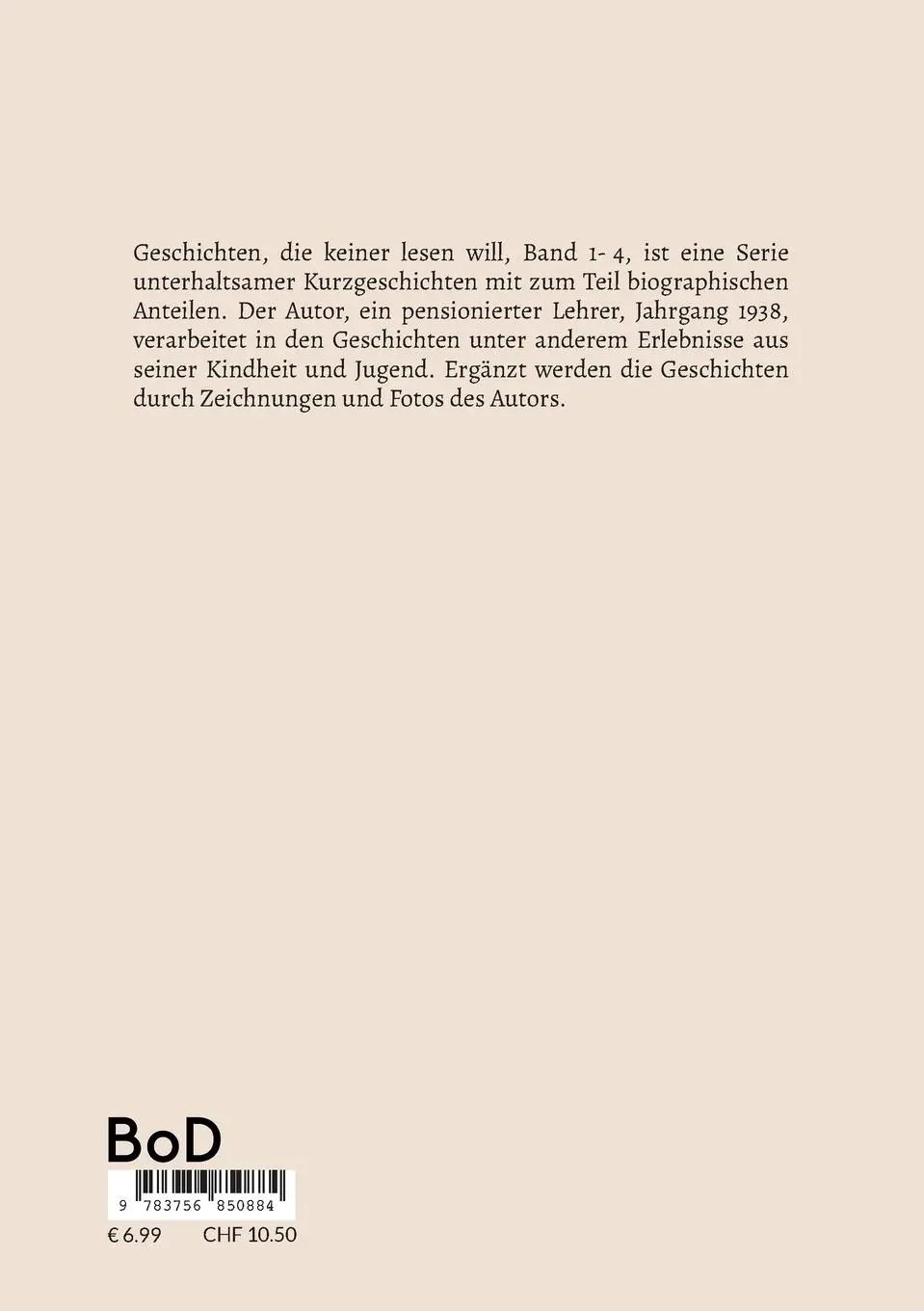 Rückseite: 9783756850884 | Geschichten, die keiner lesen will | Band 1 | Oswald Arlinghaus | Buch