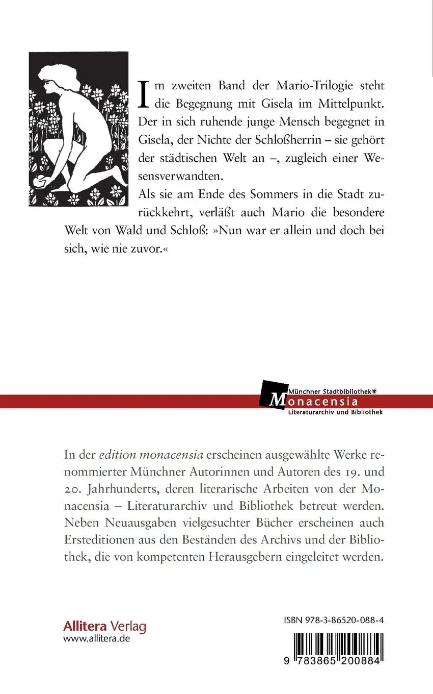 Rückseite: 9783865200884 | Mario, ein Leben im Walde | Zweites Buch: Jugend | Waldemar Bonsels
