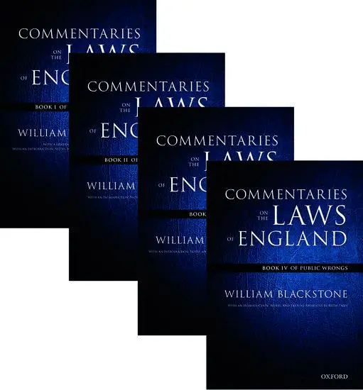 Cover: 9780199600984 | The Oxford Edition of Blackstone's: Commentaries on the Laws of...