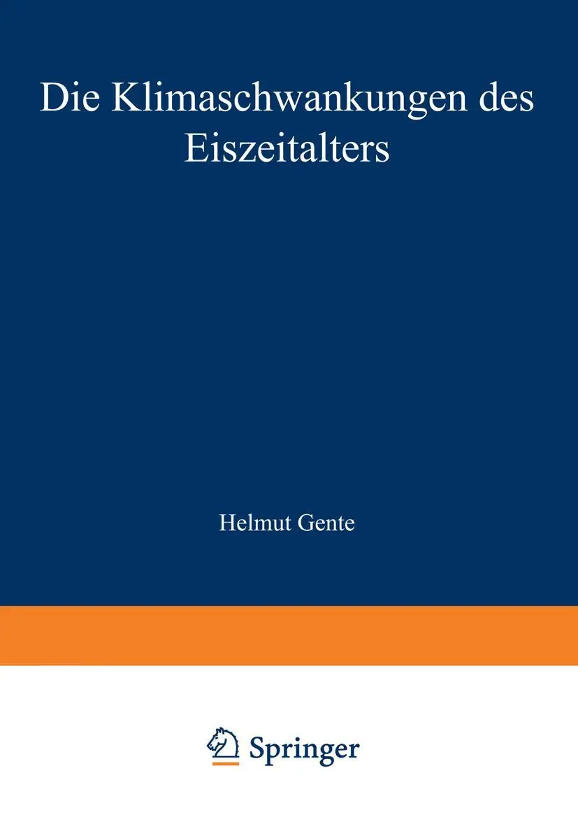 Cover: 9783322980984 | Die Klimaschwankungen des Eiszeitalters | Burkhard Frenzel | Buch