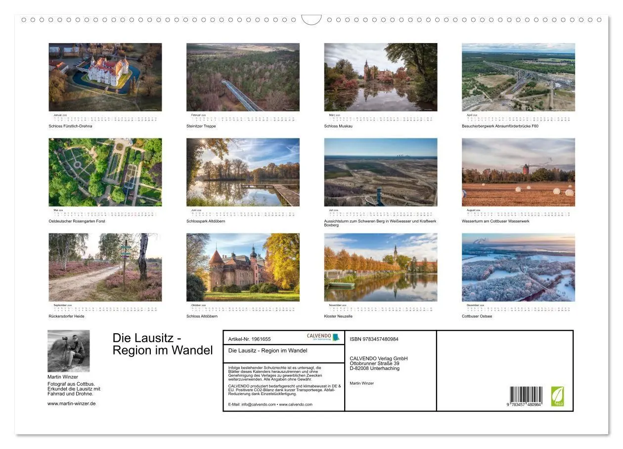 Bild: 9783457480984 | Die Lausitz - Region im Wandel (Wandkalender 2026 DIN A2 quer),...