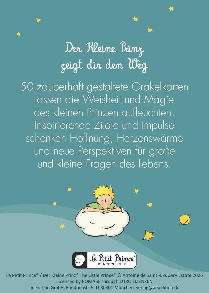 Rückseite: 9783845870984 | Der Kleine Prinz. Frag die Sterne | Antoine de Saint-Exupéry | Buch
