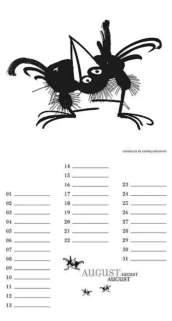 Bild: 9783861920984 | Raben, Geburtstagskalender | Kalendarium 1-sprachig | Andrej Sherbinin