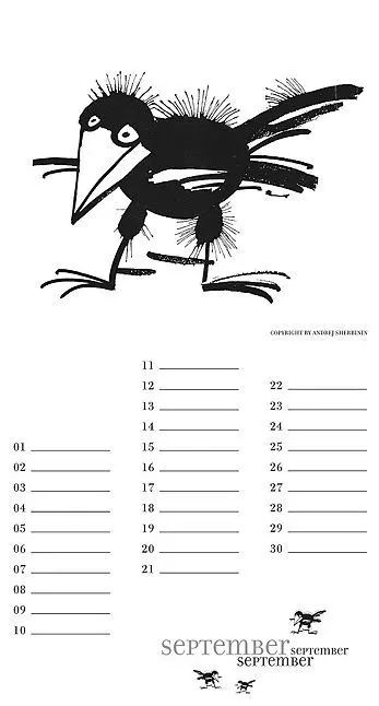 Bild: 9783861920984 | Raben, Geburtstagskalender | Kalendarium 1-sprachig | Andrej Sherbinin