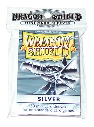Cover: 5706569101084 | Dragon Shield Japanese size - Silver (50 ct. in bag) | Auslaufartikel