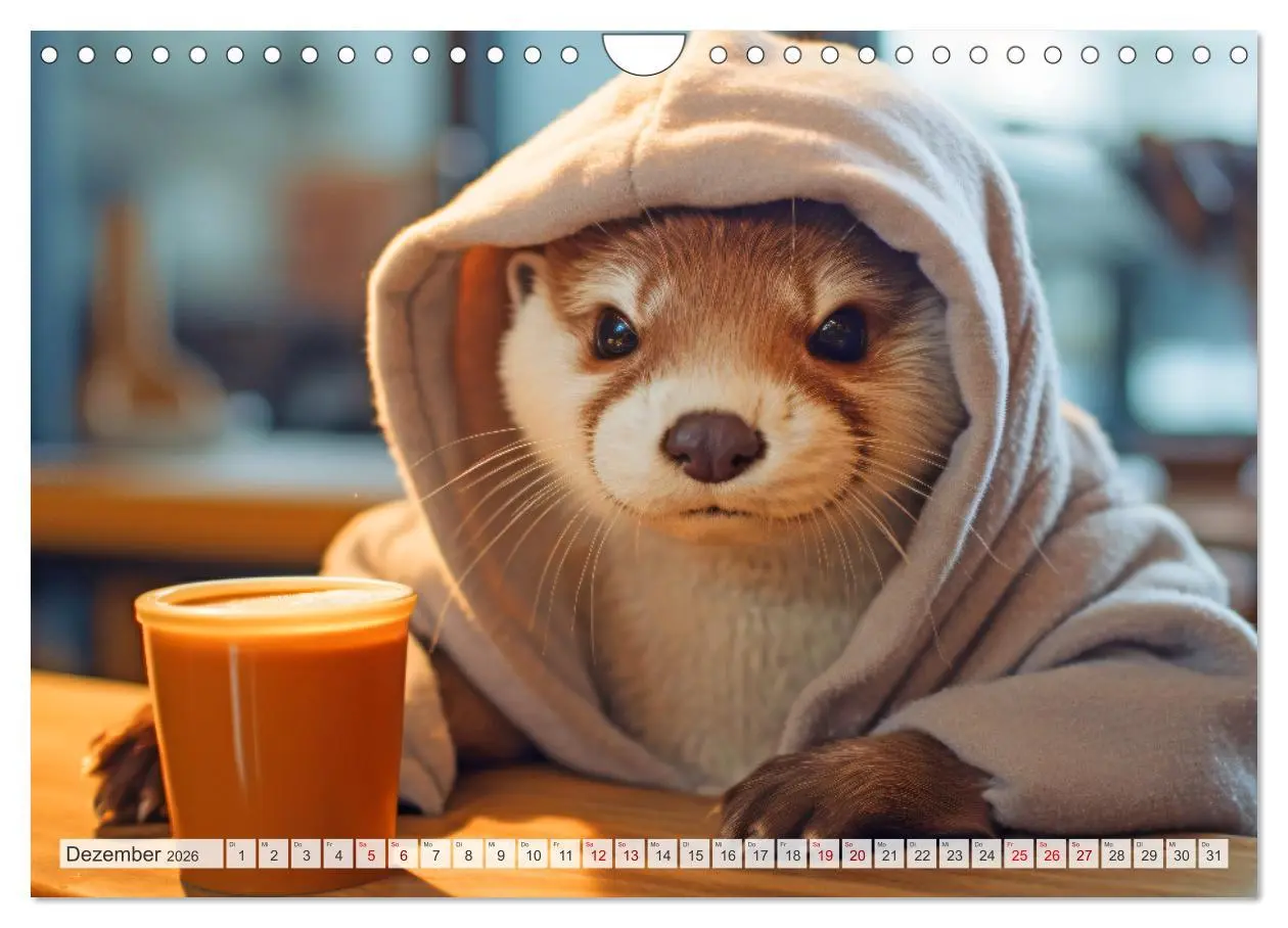 Bild: 9783457371084 | Otter bei der Arbeit (Wandkalender 2026 DIN A4 quer), CALVENDO...