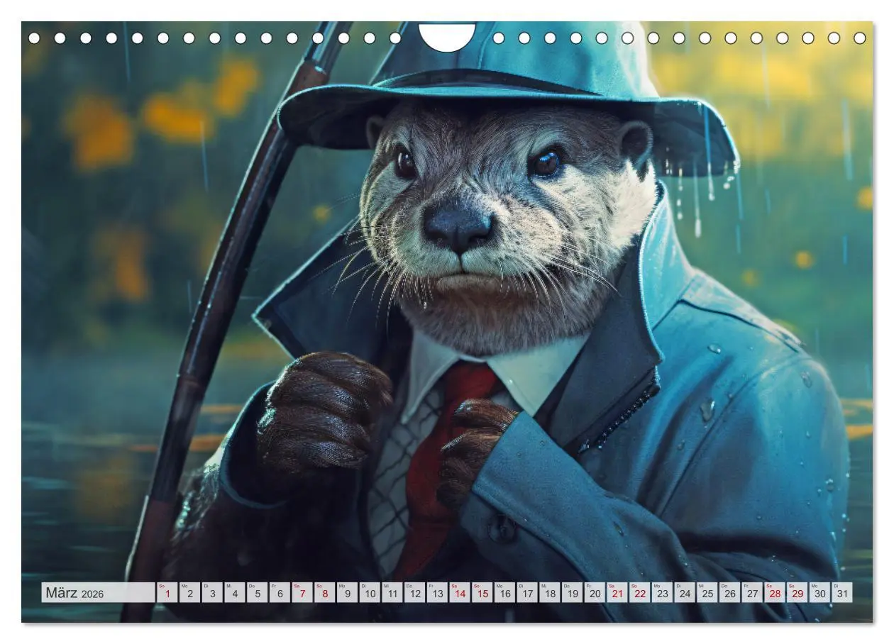Bild: 9783457371084 | Otter bei der Arbeit (Wandkalender 2026 DIN A4 quer), CALVENDO...