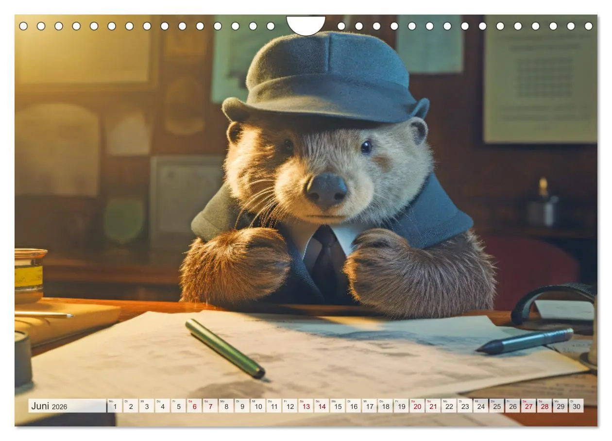 Bild: 9783457371084 | Otter bei der Arbeit (Wandkalender 2026 DIN A4 quer), CALVENDO...