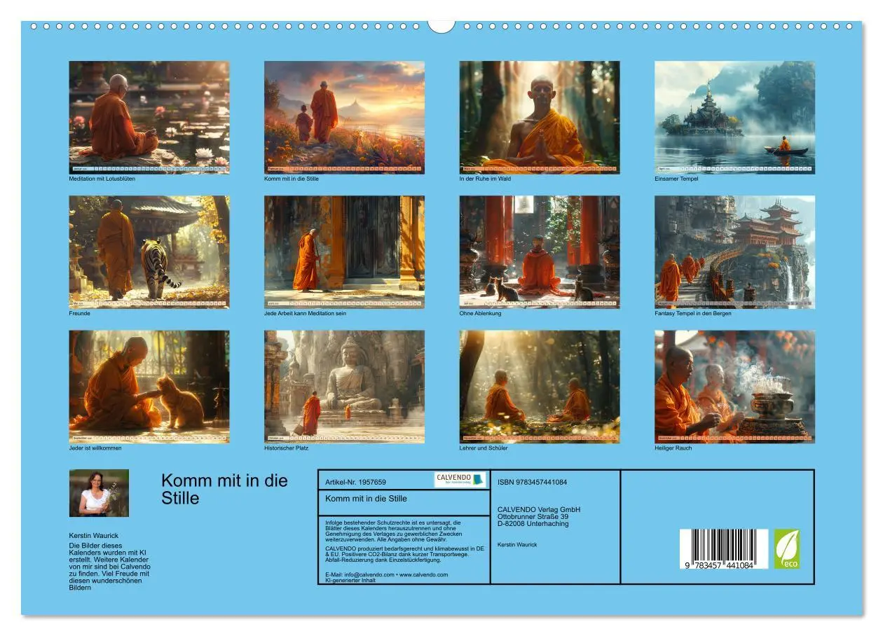 Bild: 9783457441084 | Komm mit in die Stille (hochwertiger Premium Wandkalender 2026 DIN...