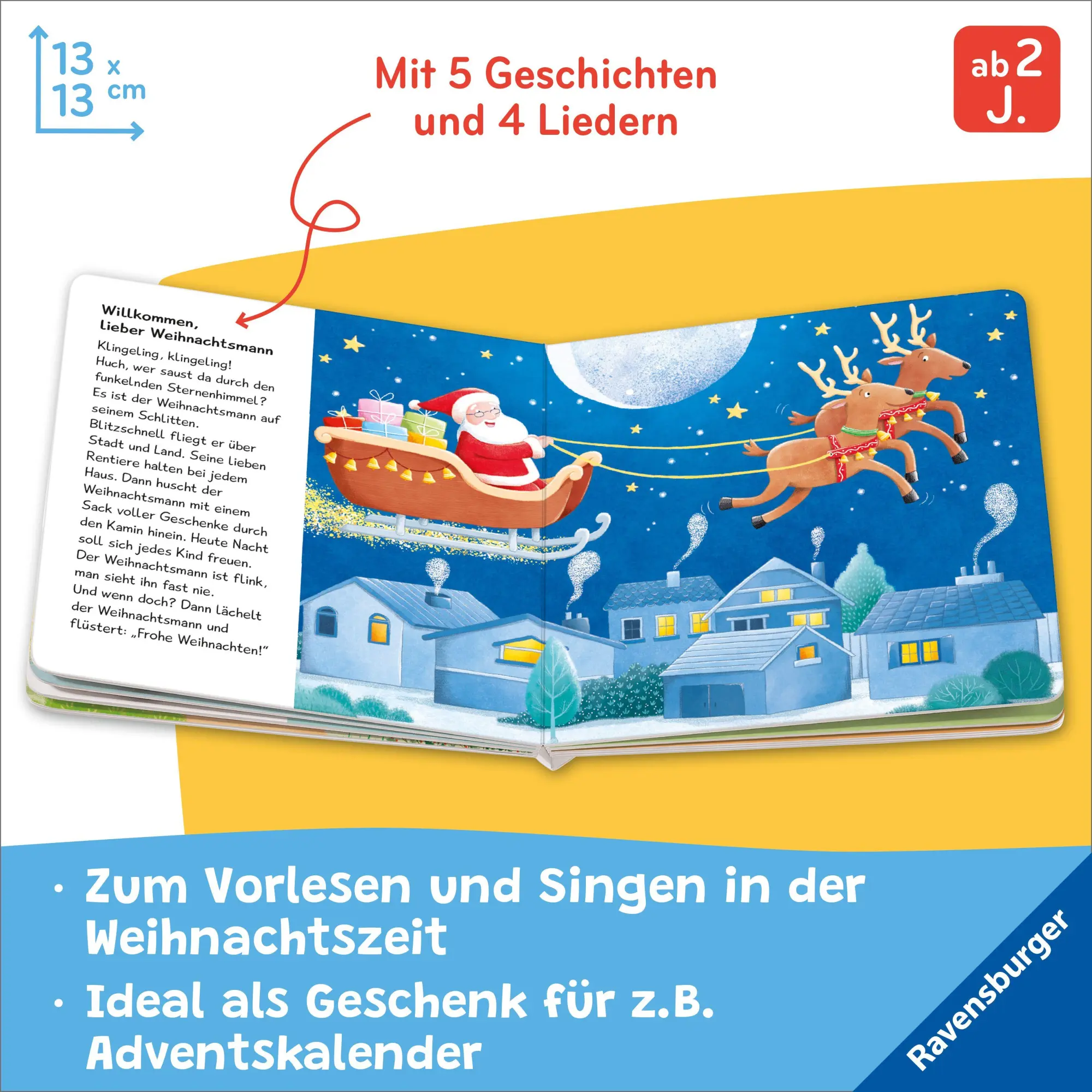 Bild: 9783473421084 | Juhu, bald ist Weihnachten! | Lieder und Geschichten | Sandra Grimm