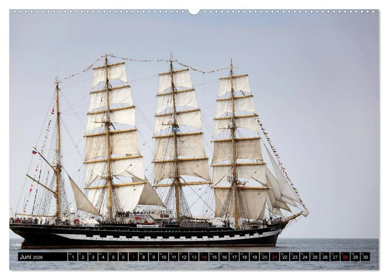 Bild: 9783516151084 | Hanse Sail (hochwertiger Premium Wandkalender 2026 DIN A2 quer),...