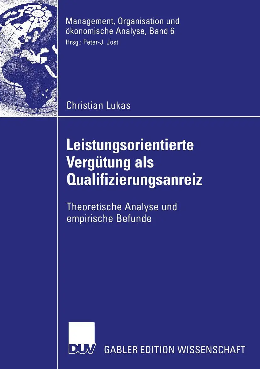 Cover: 9783835001084 | Leistungsorientierte Vergütung als Qualifizierungsanreiz | Lukas