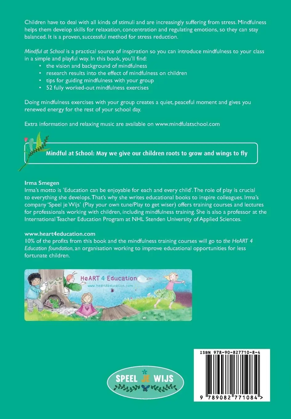 Rückseite: 9789082771084 | Mindful at School | 52 Playful Mindfulness Exercises with Kids | Buch