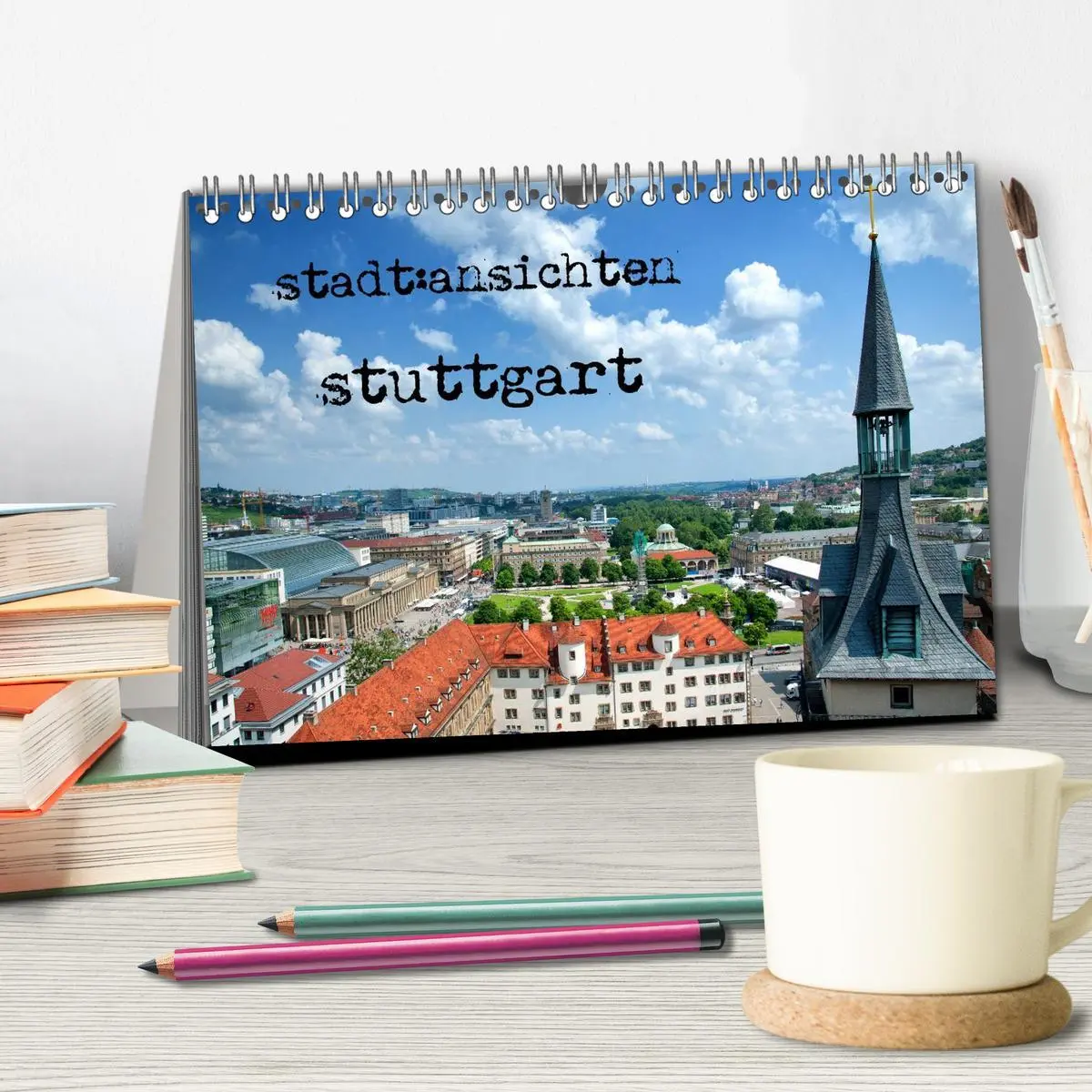 Bild: 9783457981184 | stadtansichten stuttgart (Tischkalender 2026 DIN A5 quer), CALVENDO...