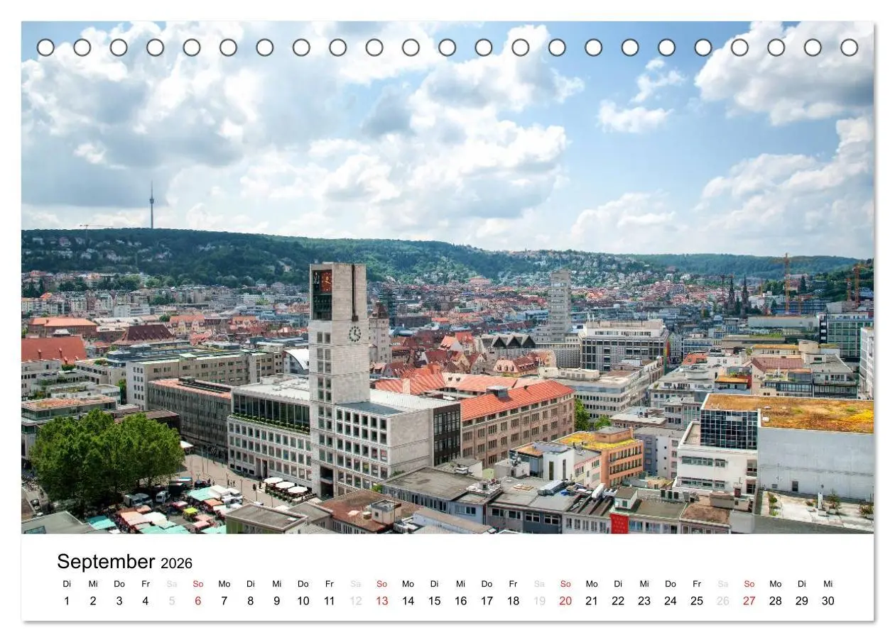 Bild: 9783457981184 | stadtansichten stuttgart (Tischkalender 2026 DIN A5 quer), CALVENDO...