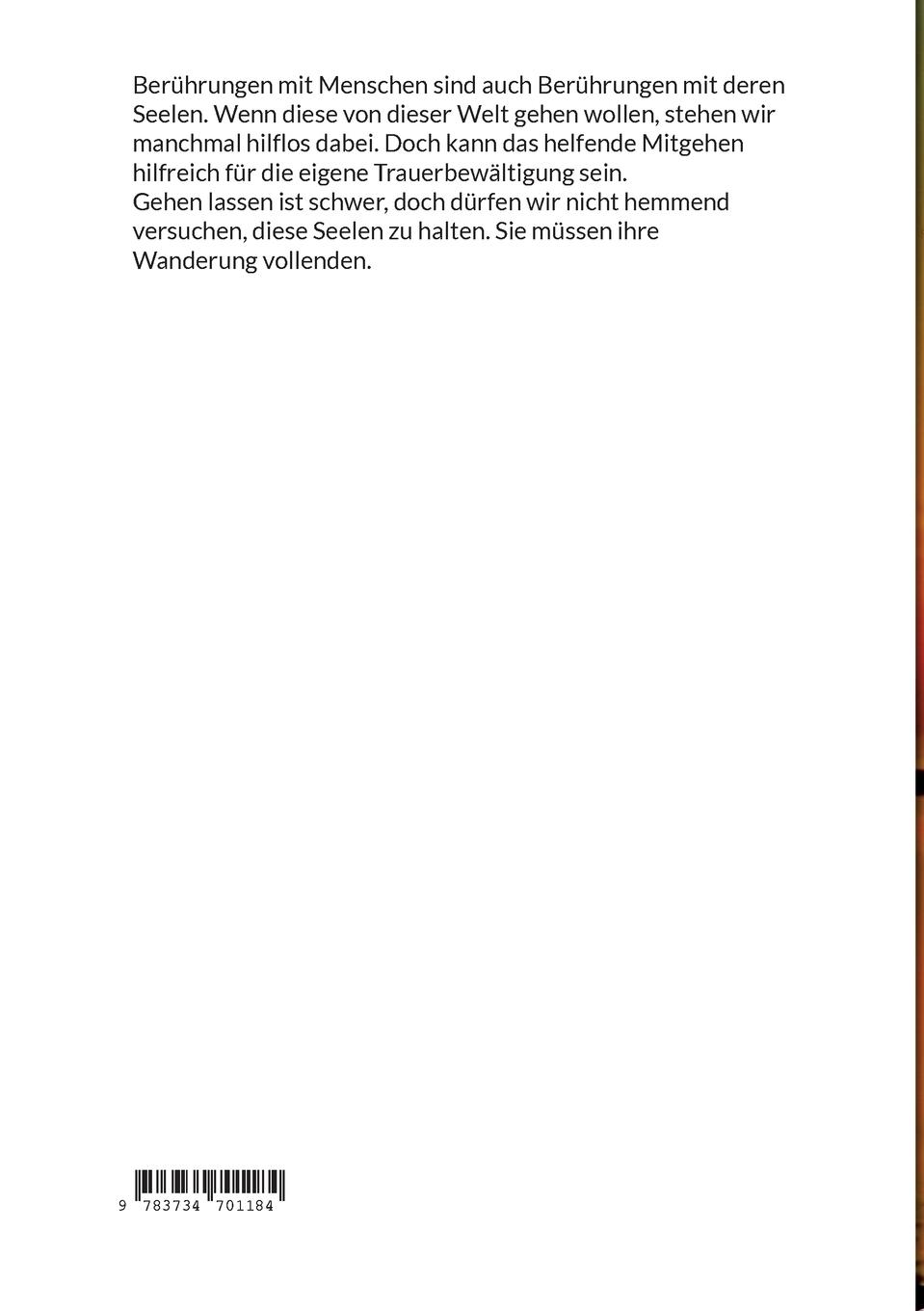 Rückseite: 9783734701184 | Die Seele will heim | Gedanken Gedichte zum Ausklang des Lebens | Buch