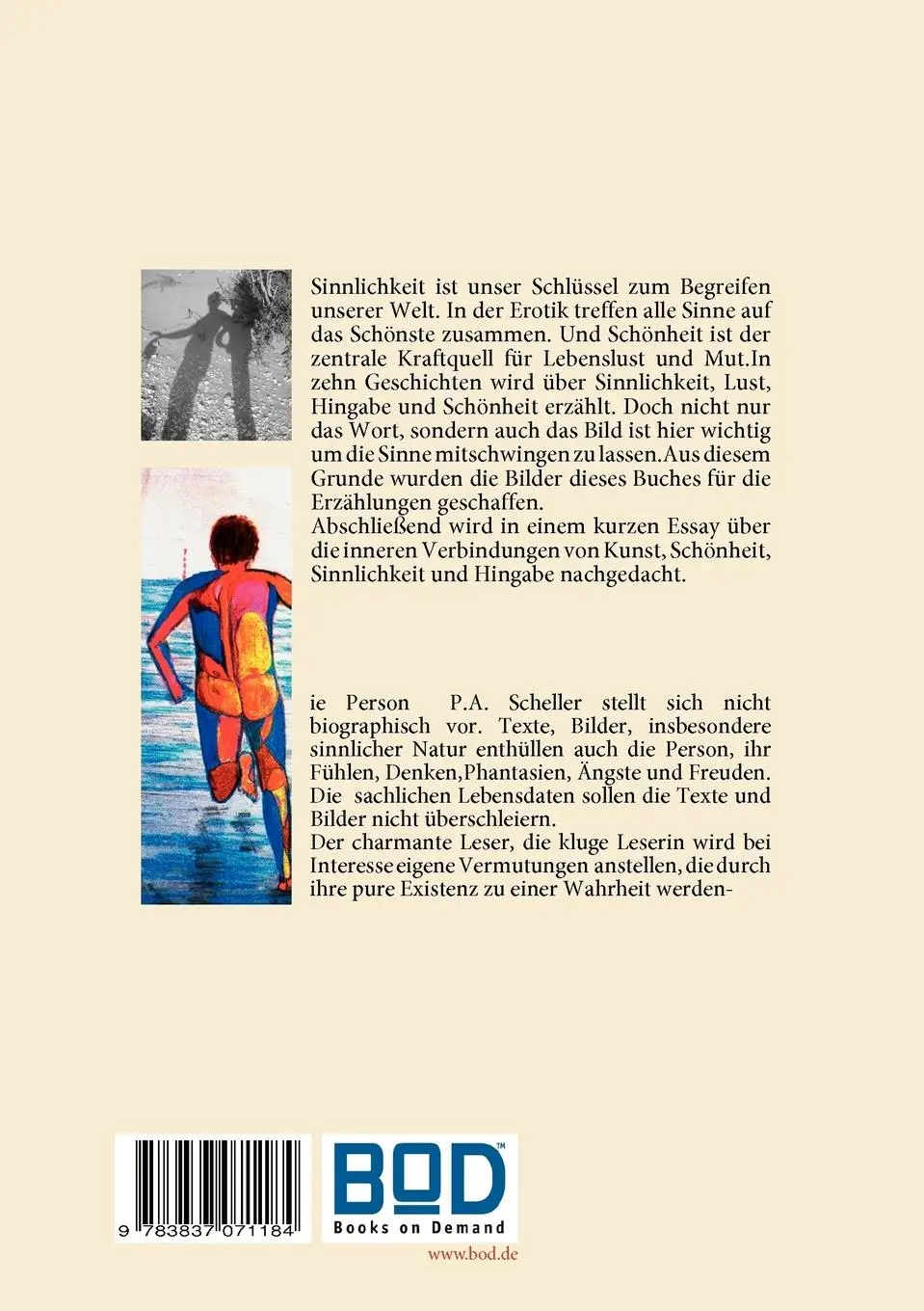 Rückseite: 9783837071184 | Zehn sinnliche und kurze Geschichten | P. A. Scheller | Taschenbuch