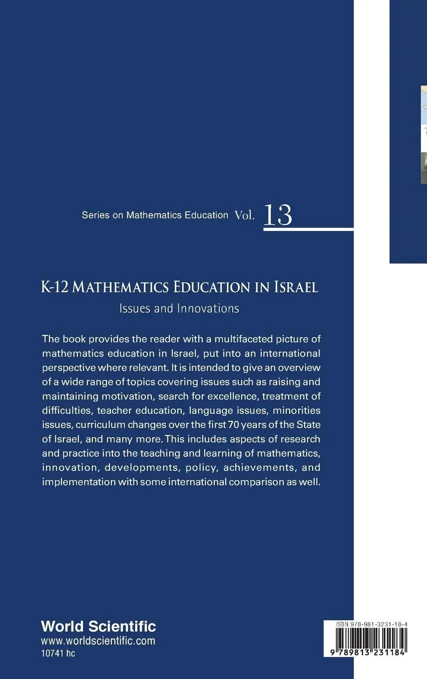 Rückseite: 9789813231184 | K-12 MATHEMATICS EDUCATION IN ISRAEL | ISSUES AND INNOVATIONS | Buch