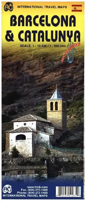 Cover: 9781553411284 | International Travel Map ITM Stadtplan Barcelona / Topographische...